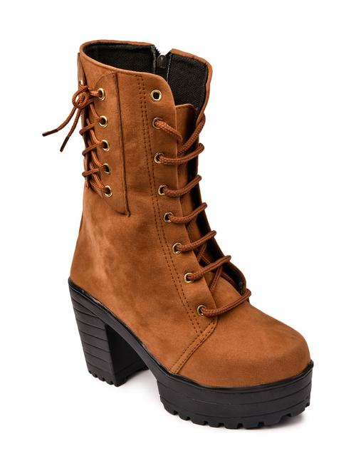 tan calf lace up  boot - 18375079 -  Standard Image - 0