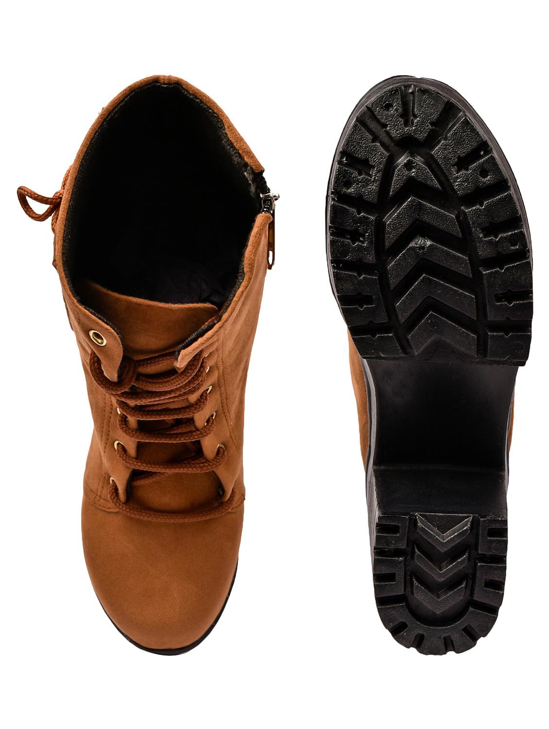 tan calf lace up boot - 18375079 - Standard Image - 3