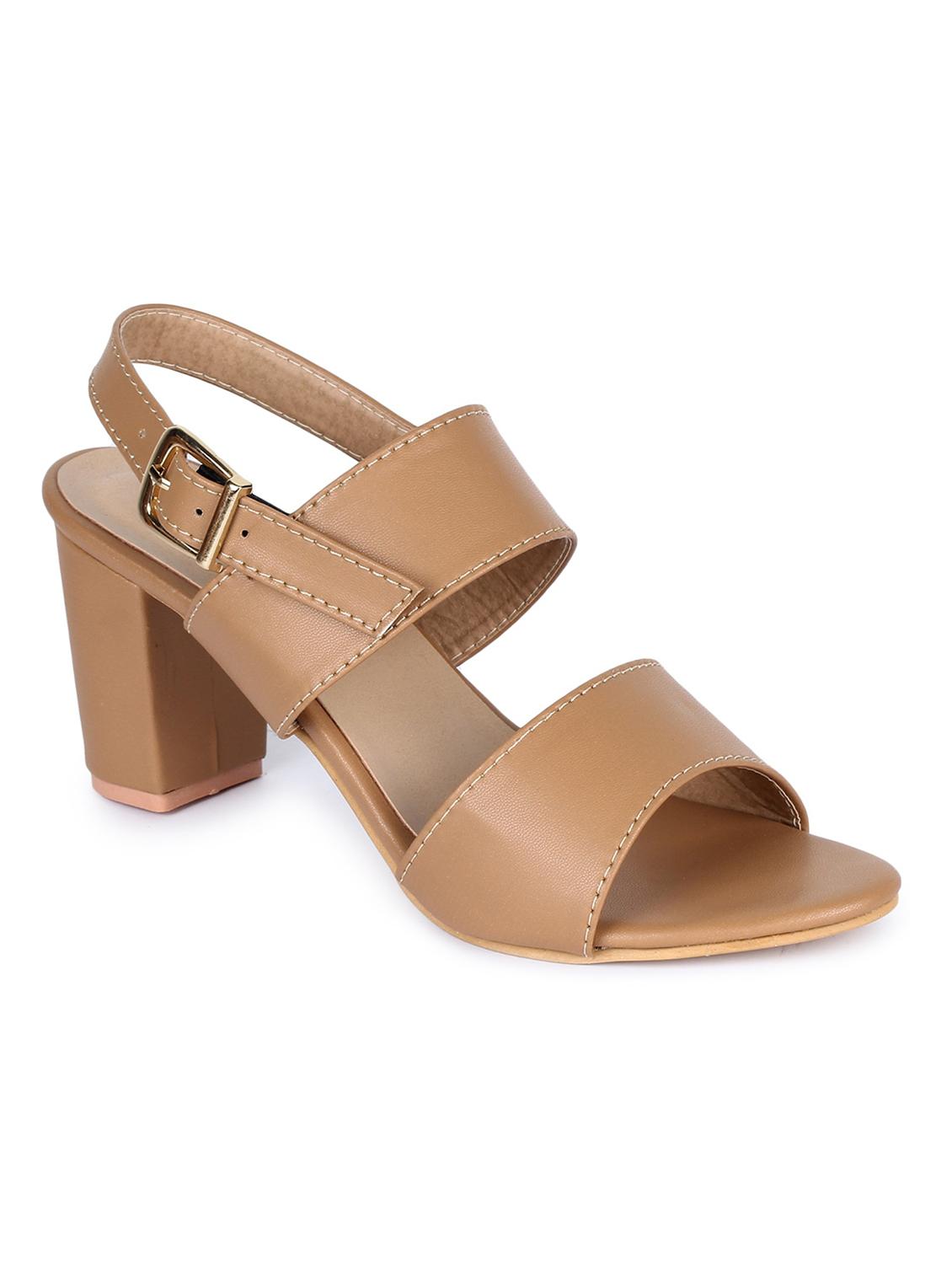beige synthetic ankle strap sandals - 18375167 - Zoom Image - 0