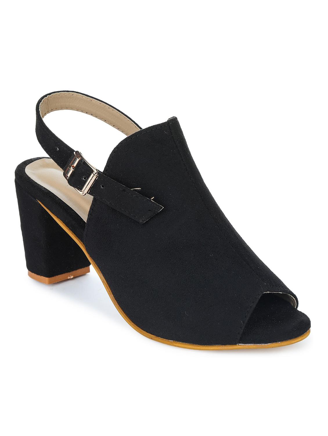 black synthetic sandals - 18375192 - Zoom Image - 0