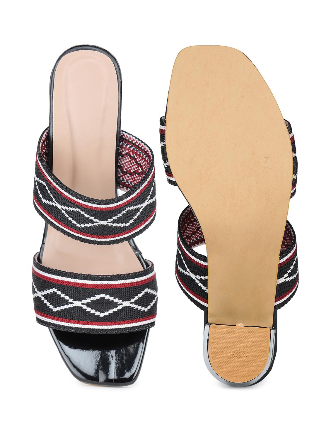 black slip on sandal - 18375208 - Standard Image - 3
