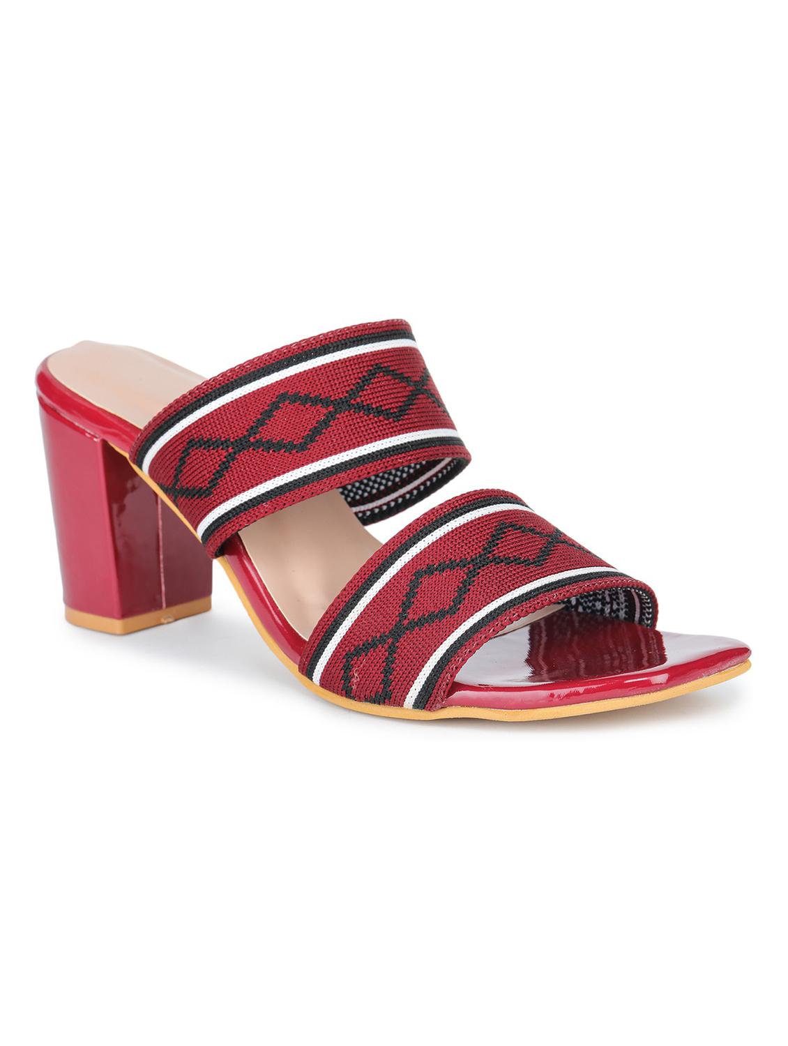 red slip on  sandal - 18375209 -  Zoom Image - 0