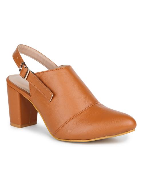 tan back strap sandal - 18375213 - Standard Image - 0