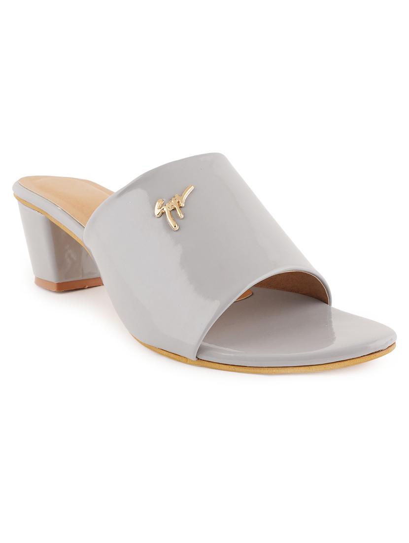 grey synthetic slip on sandals - 18375229 - Zoom Image - 0