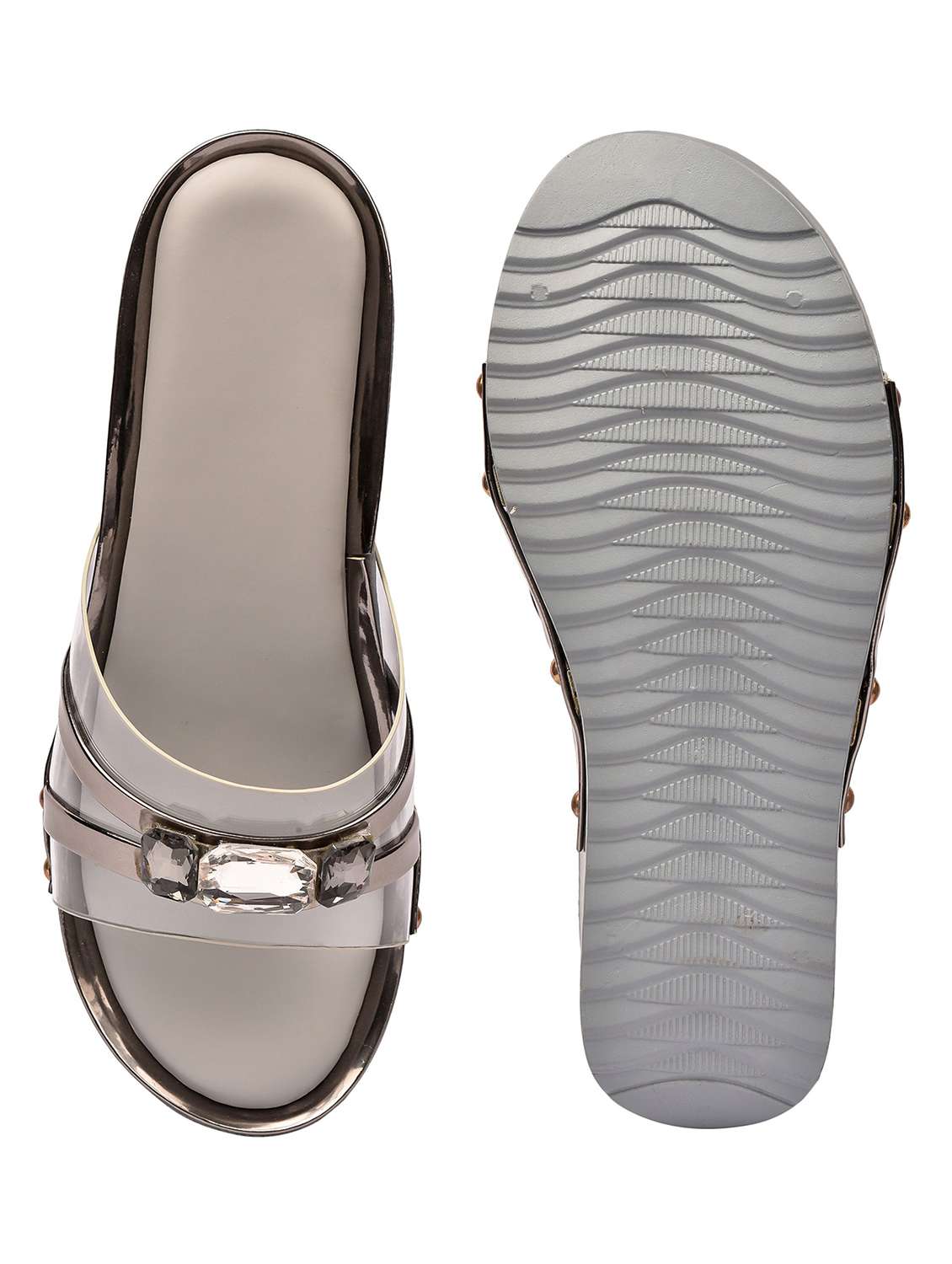 chitkara's trendy collections of wedges sandal for women & girls. - 18375238 -  Standard Image - 3