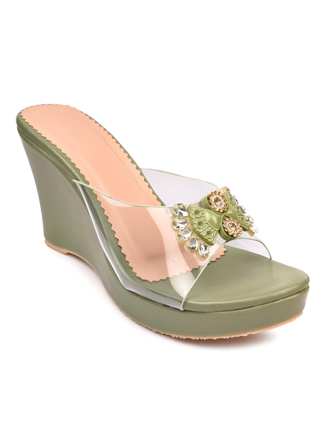 chitkara's trendy collections of wedges sandal for women & girls. - 18375249 - Zoom Image - 0