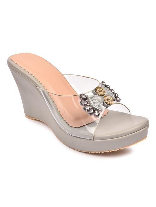 chitkara's trendy collections of wedges sandal for women & girls. - 18375250 - Standard Image - 0