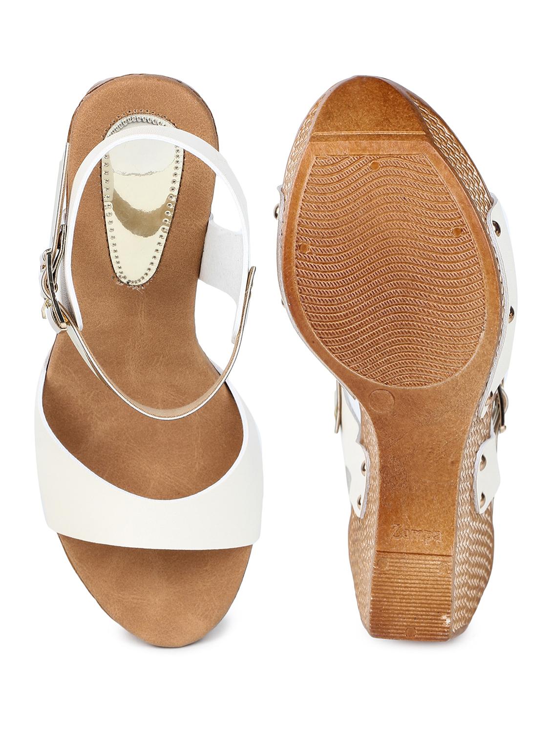 chitkara's trendy collections of wedges sandal for women & girls. - 18375254 - Standard Image - 3