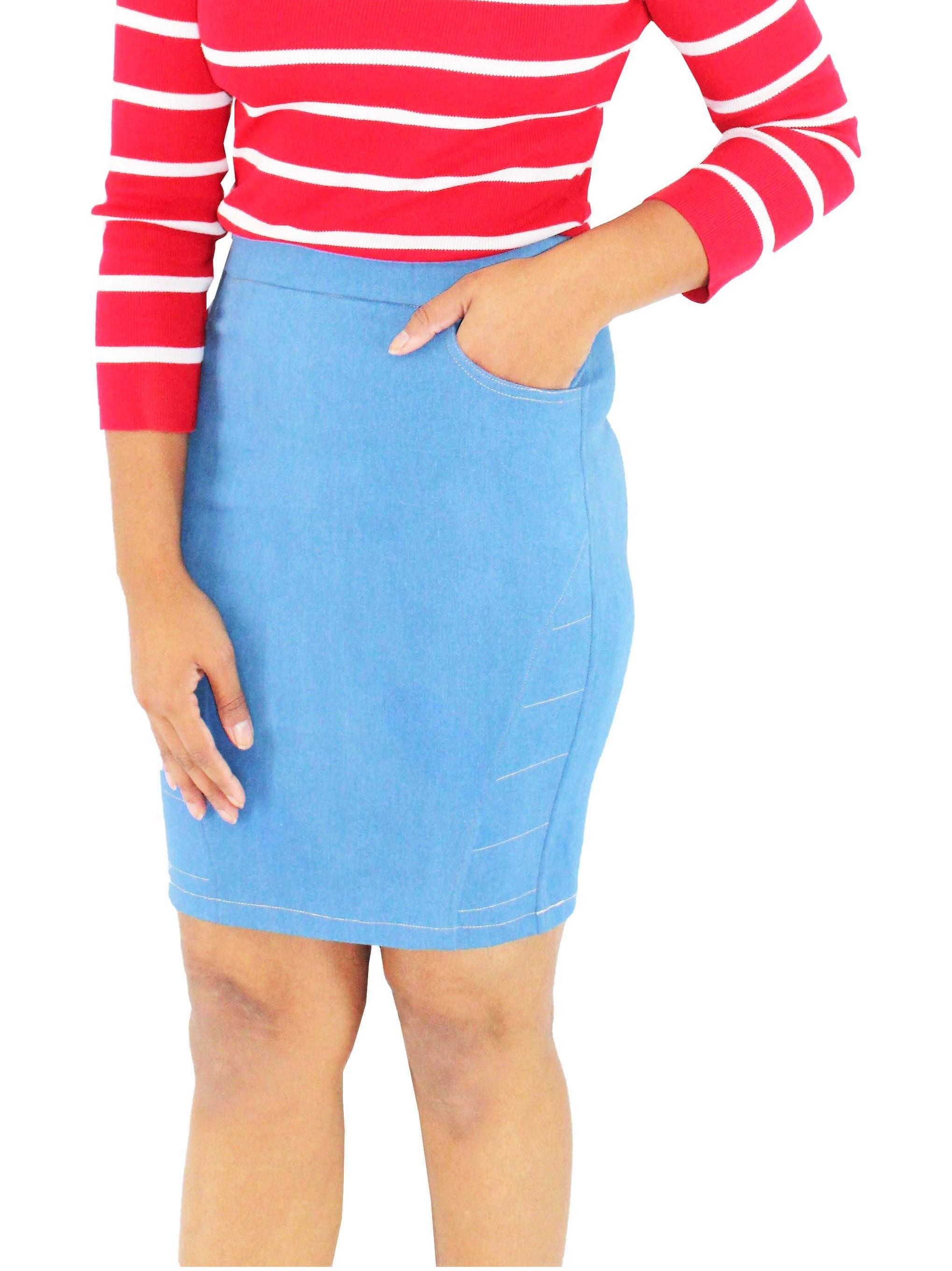 denim skirt for woman & girls - 18376049 - Standard Image - 3
