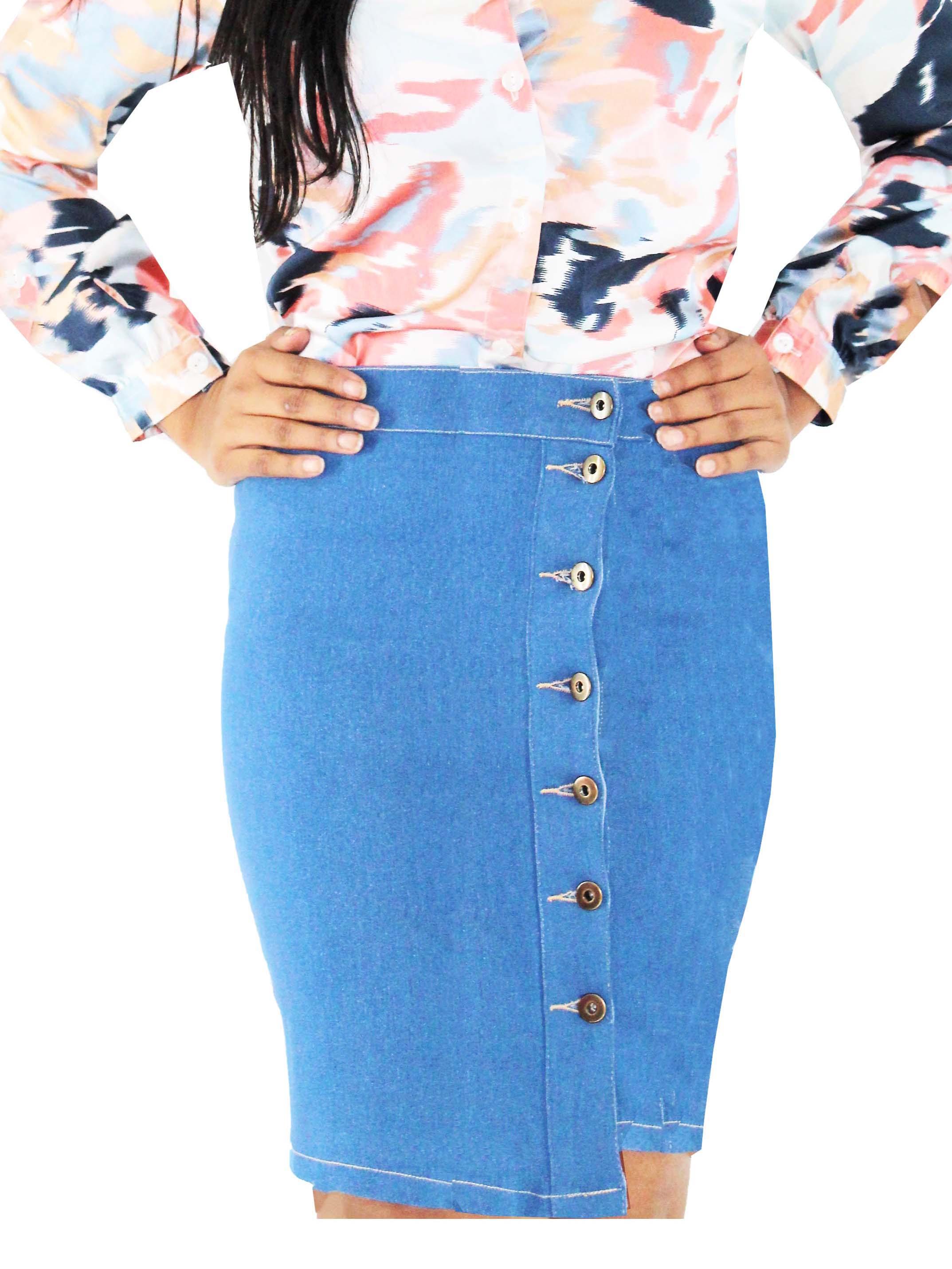denim skirt for woman & girls - 18376055 - Standard Image - 3