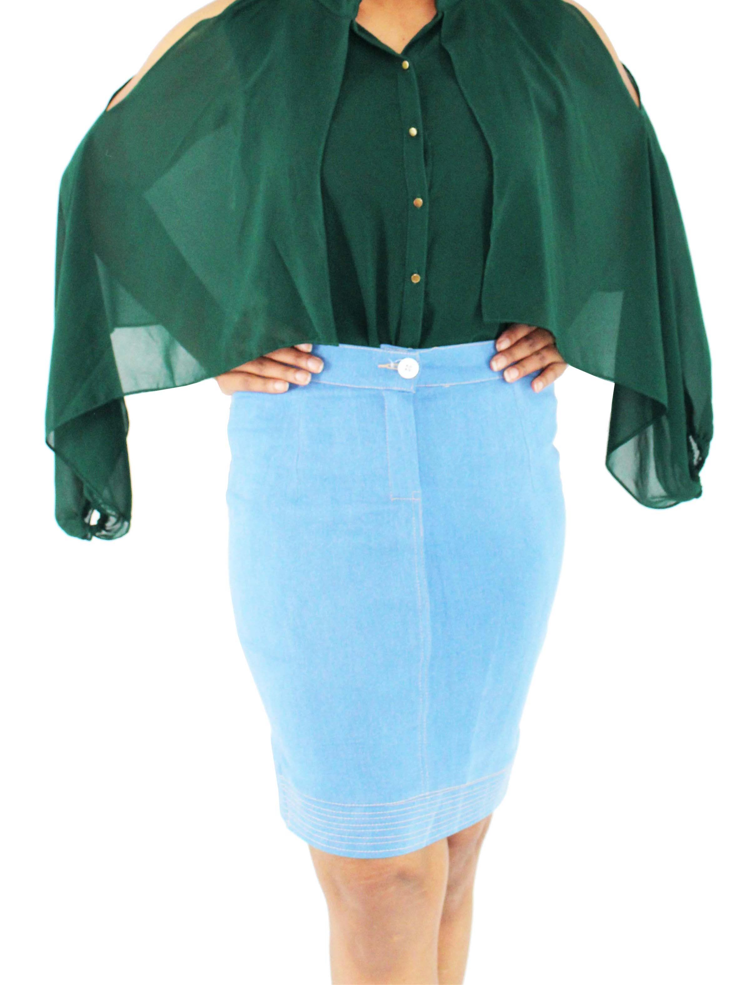 denim skirt for woman & girls - 18376067 - Standard Image - 3