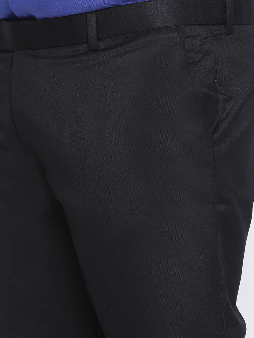 black solid formal trouser - 18377179 -  Standard Image - 5