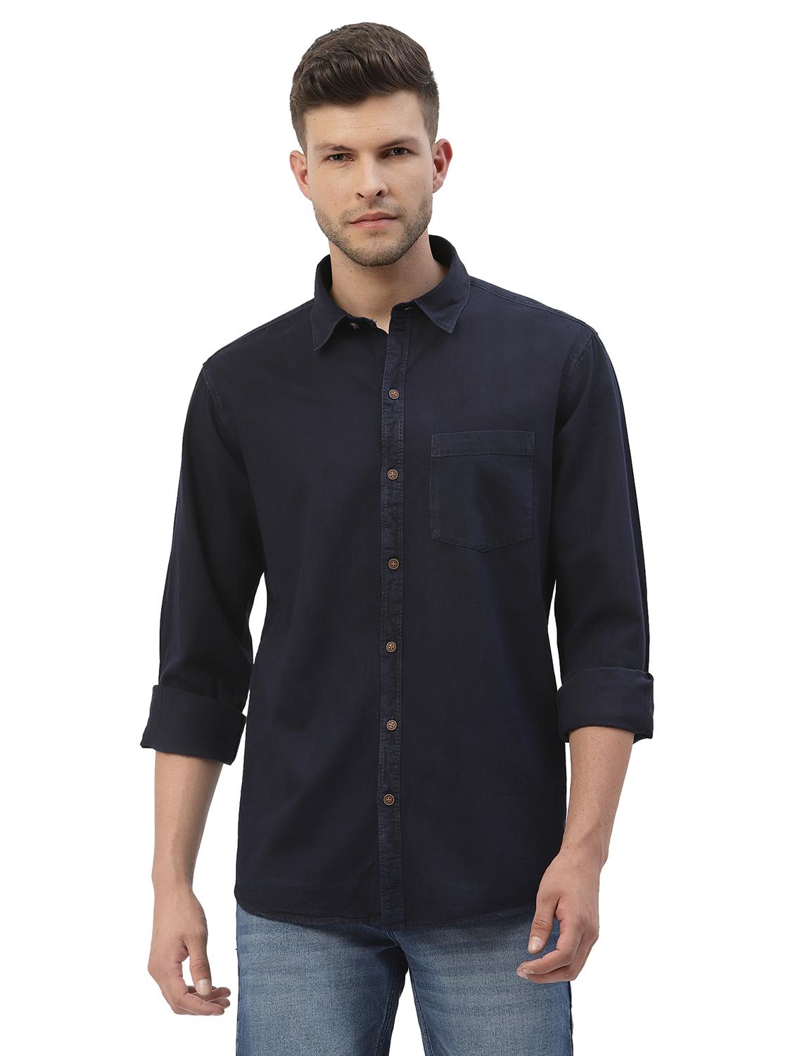 mens solid casual shirt - 18378534 - Zoom Image - 0