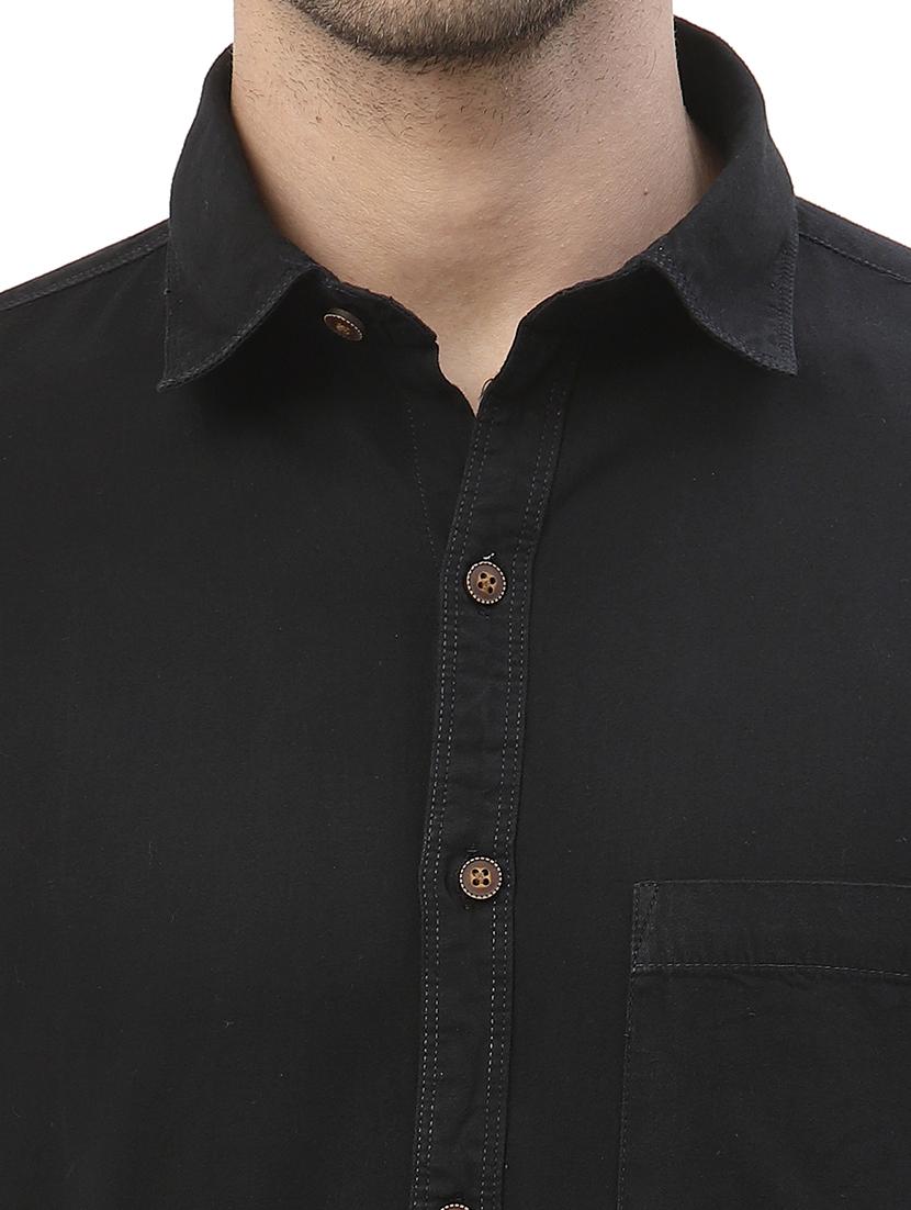 mens solid casual shirt - 18378535 - Standard Image - 5