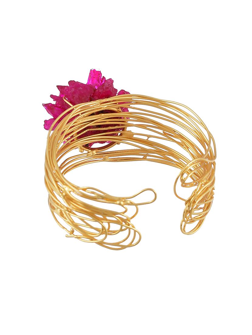 mesh wire rose bracelet. - 18378545 - Standard Image - 3