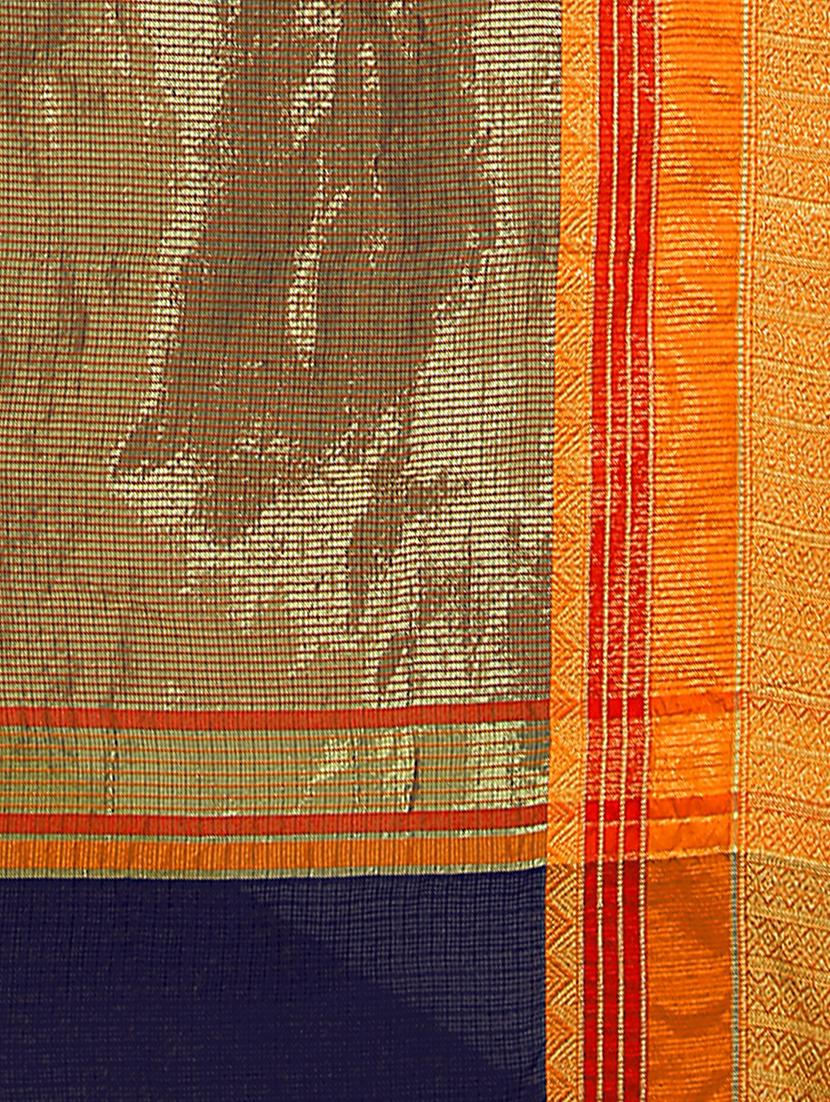 solid bordered saree - 18378797 - Standard Image - 3