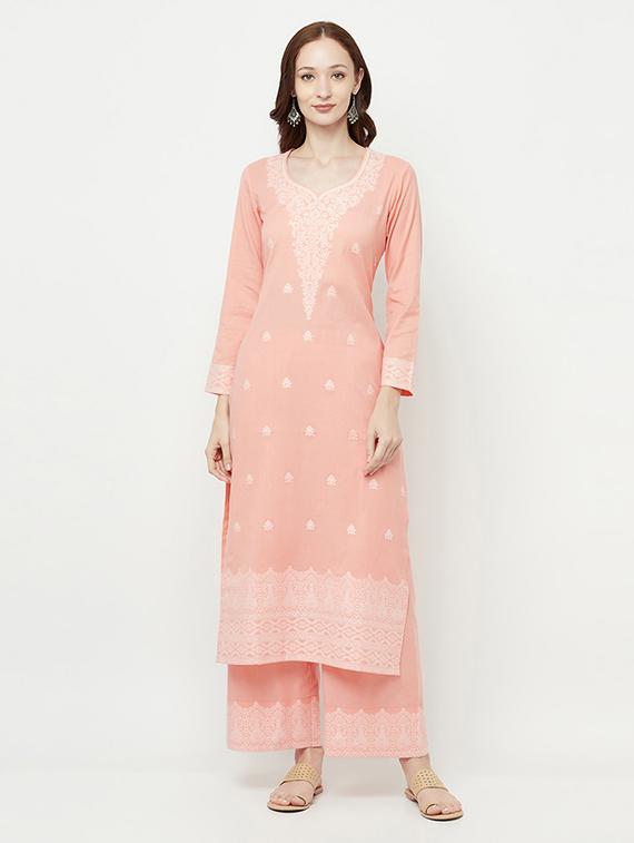 orange unstitched suit set - 18379684 - Standard Image - 3