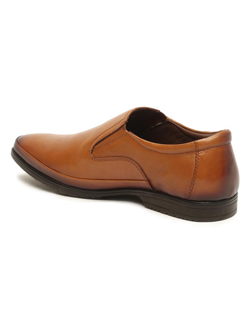 tan leather slip on ons - 18379719 - Standard Image - 3