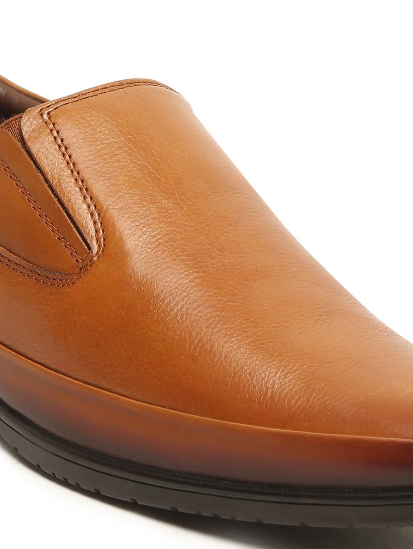 tan leather slip on ons - 18379719 - Standard Image - 5