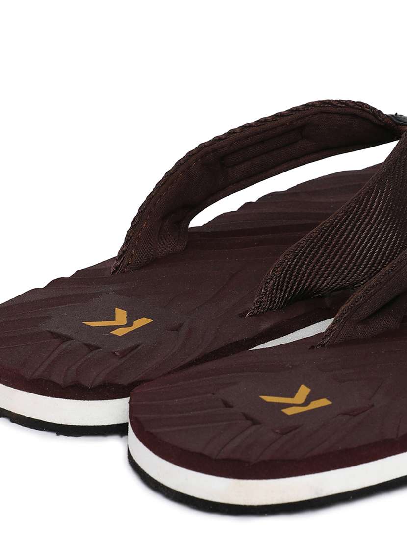 brown pvc slip on flip flops - 18381231 -  Standard Image - 5