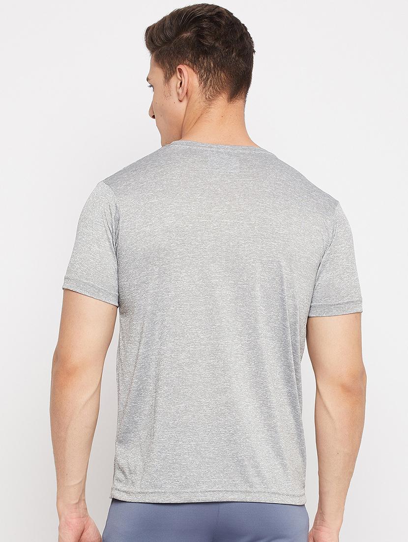 grey chest-printed t-shirt - 18381397 - Standard Image - 3