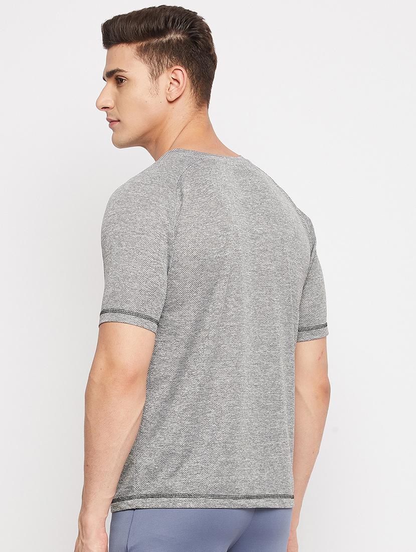 grey chest-printed t-shirt - 18381403 - Standard Image - 3