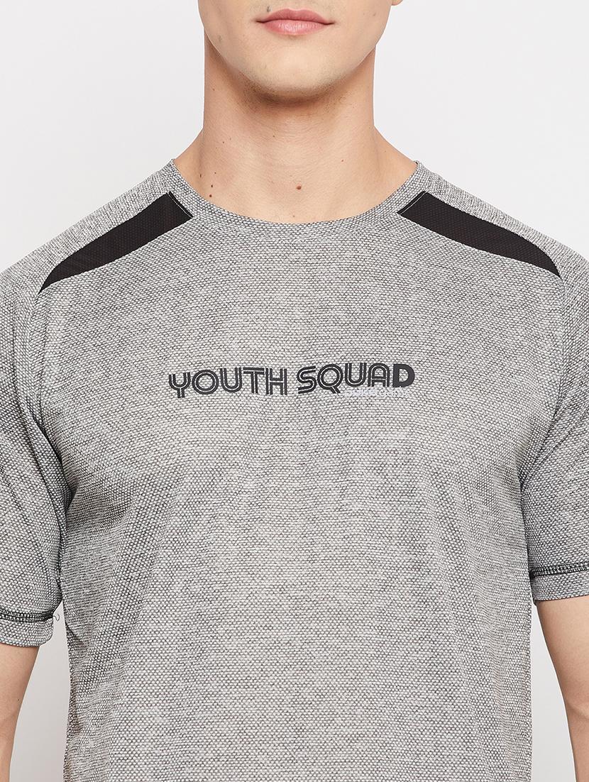 grey chest-printed t-shirt - 18381403 - Standard Image - 5