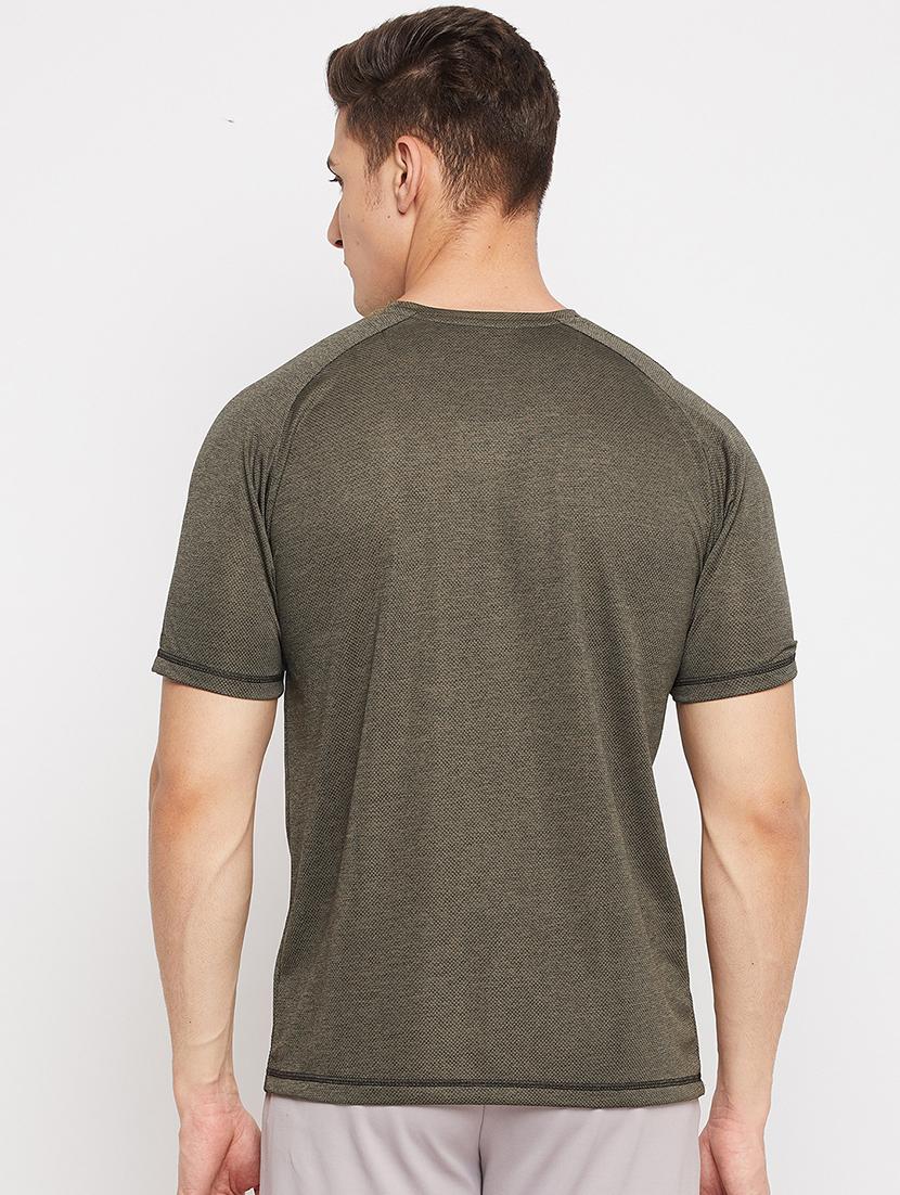 green chest-printed t-shirt - 18381404 - Standard Image - 3