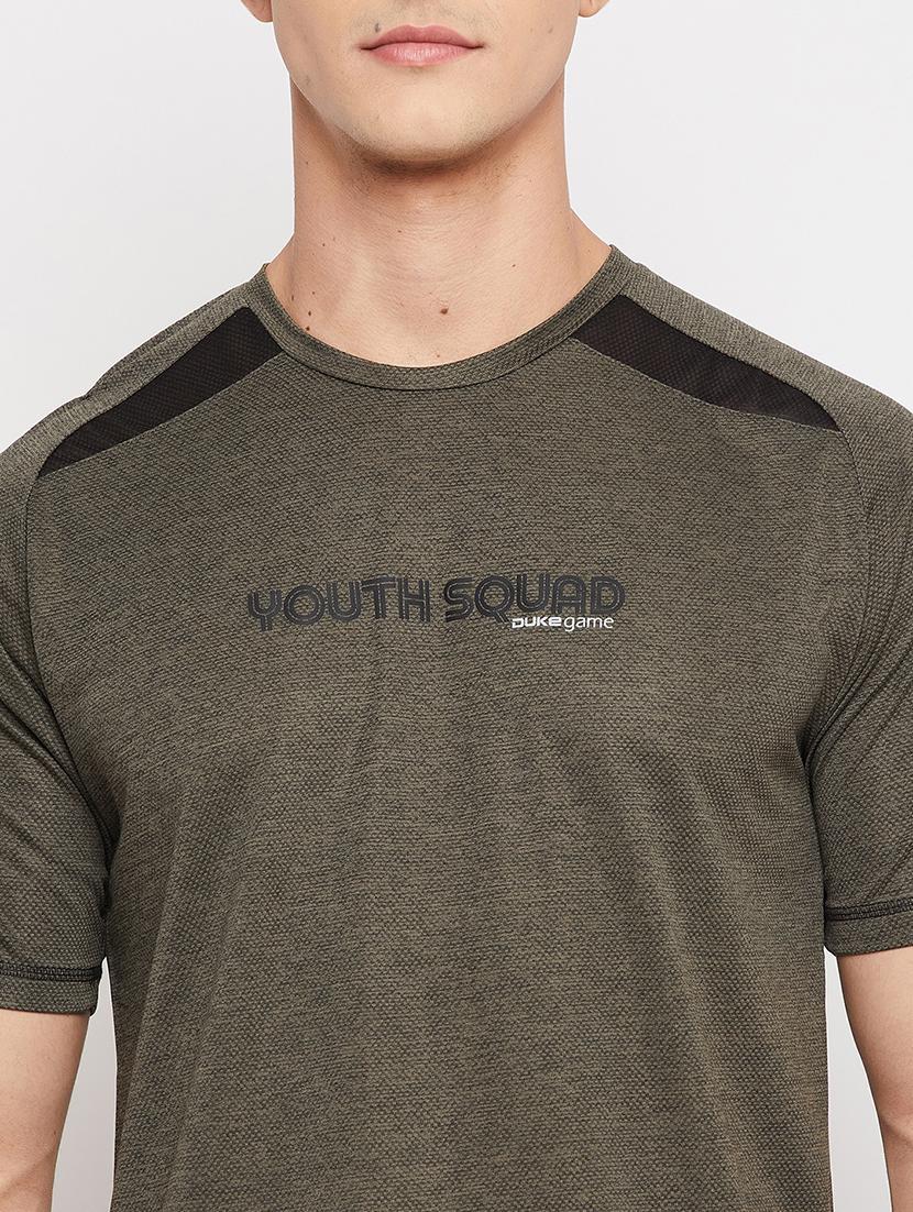 green chest-printed t-shirt - 18381404 - Standard Image - 5