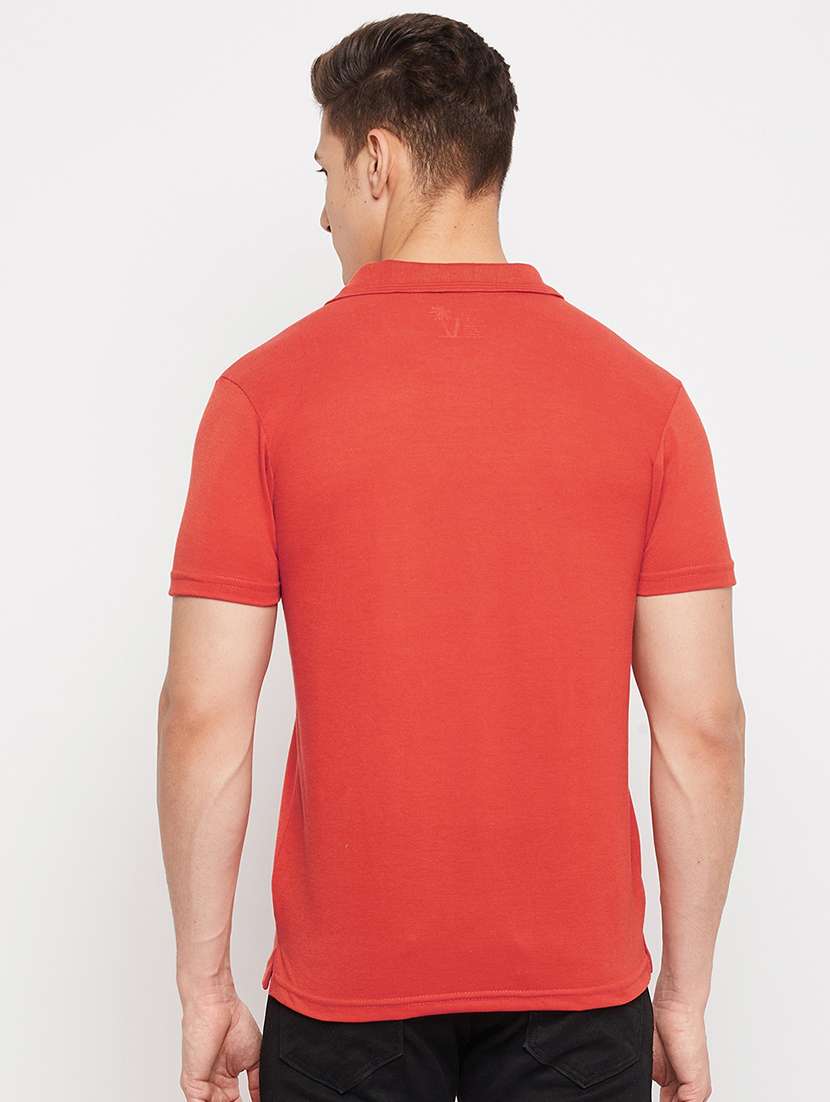 men solids polo neck t-shirts - 18381426 - Standard Image - 3