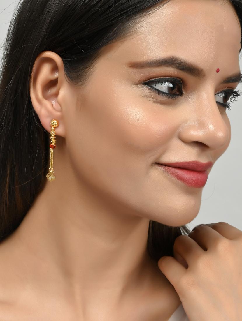 gold brass balli earring - 18381721 - Standard Image - 3