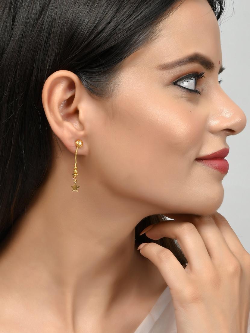 gold brass balli earring - 18381722 - Standard Image - 3