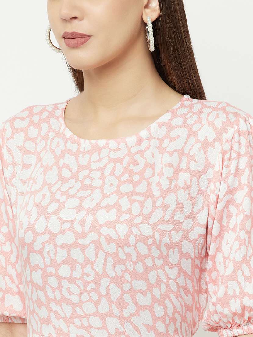 women's fit & flare printed dress - 18381885 -  Standard Image - 5