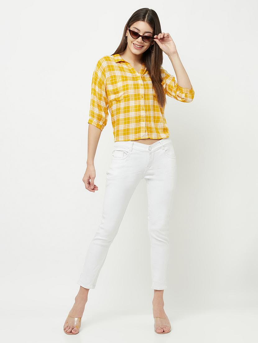 three fourth sleeved checkered regular shirt - 18381956 - Standard Image - 5
