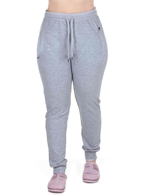 mid rise solid track pant - 18382017 -  Standard Image - 0