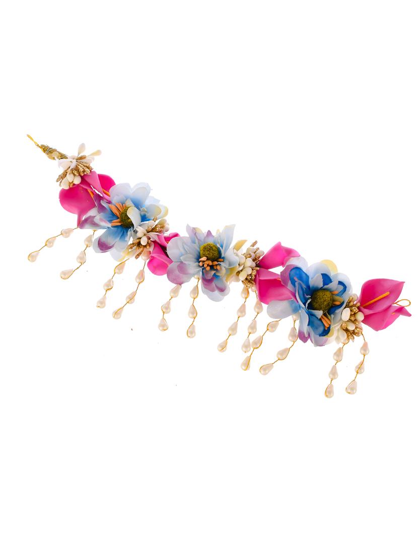 women pink colored embellished hair accessory set - 18382864 - Standard Image - 3