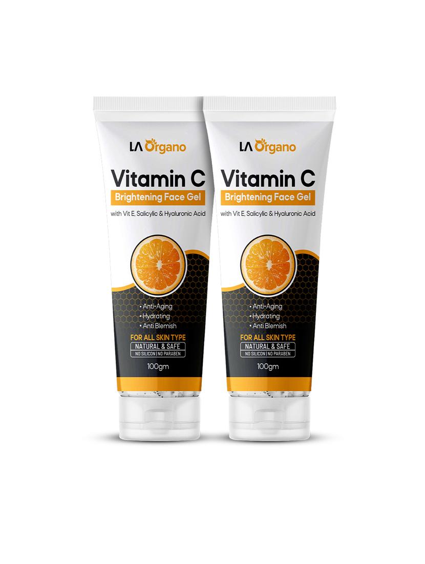 la organo vitamin c face gel with vitamin e, hyaluronic & salicylic acid for anti-aging (pack of 2) - 18382905 - Zoom Image - 0