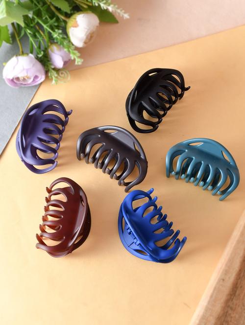 set of 6 multi colored claw clips - 18382996 - Standard Image - 0