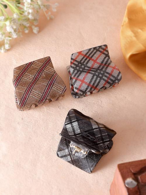 set of 3 multi colored claw clips - 18383035 - Standard Image - 0
