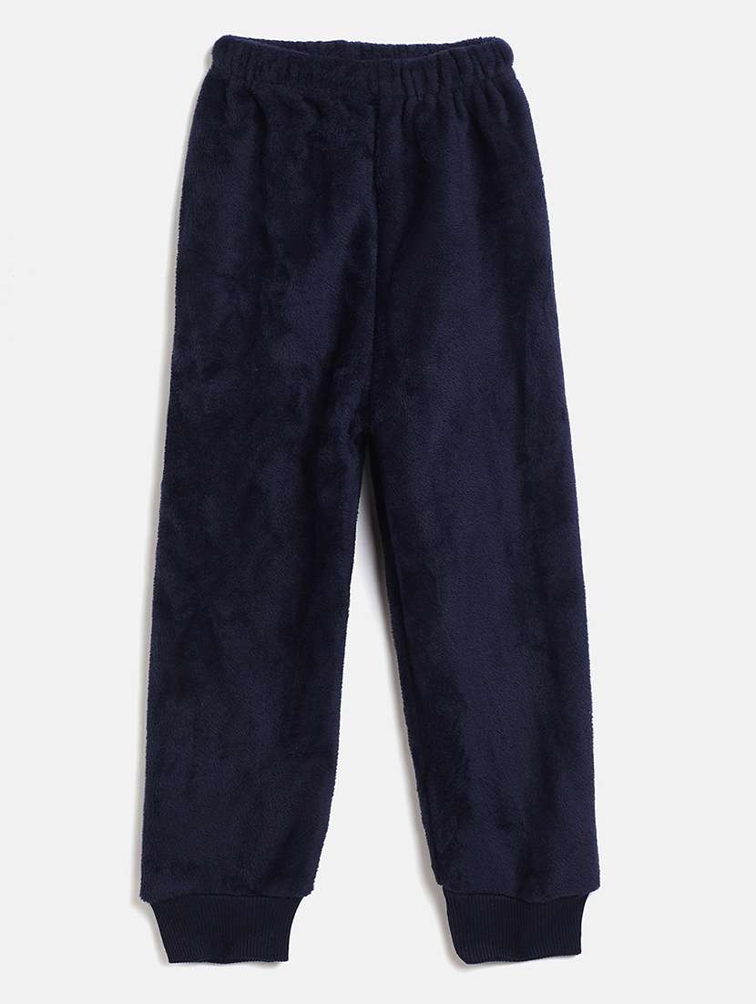 navy blue sweatshirt with pyjama full length sets - 18384022 -  Standard Image - 3