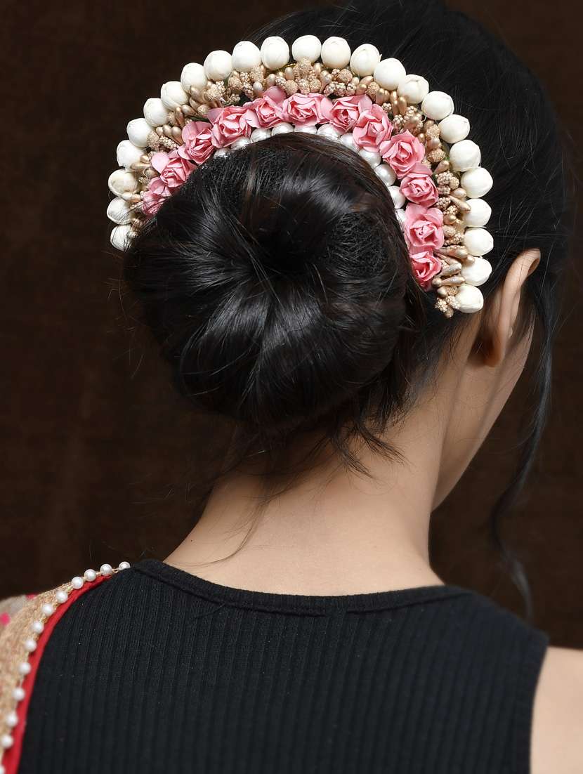 peach & gold toned embellished hair accessory set - 18384414 -  Standard Image - 3