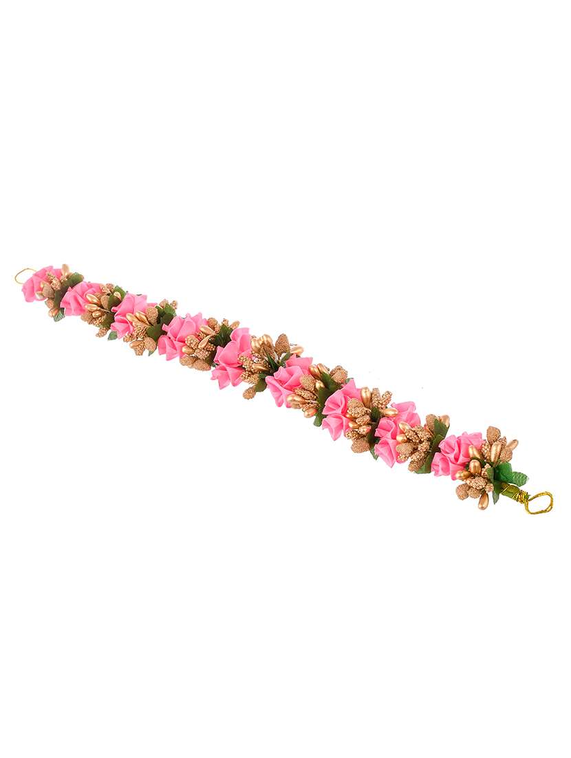 pink & gold toned embellished hair accessory set - 18384459 - Standard Image - 3