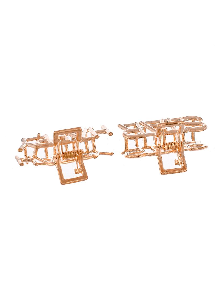 set of 2 gold toned claw clip - 18385313 - Standard Image - 3