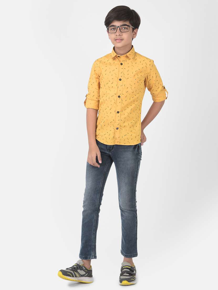yellow printed shirt - 18386620 -  Standard Image - 3