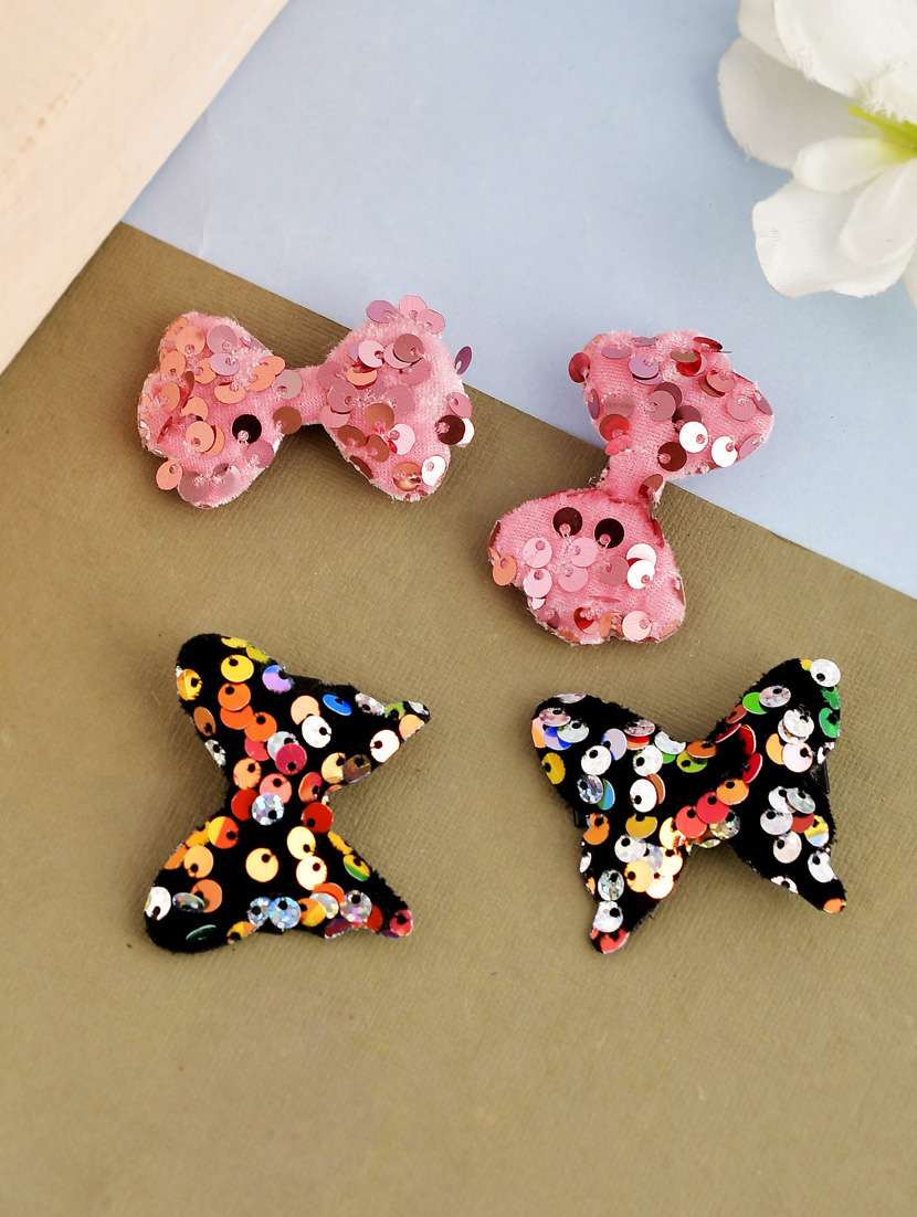 Butterfly Bow Sequined Hair Accessory