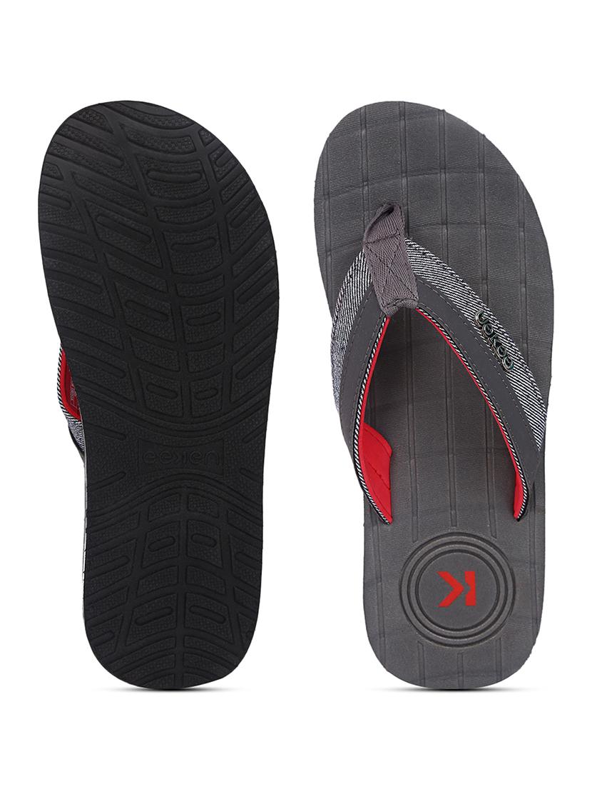 grey rubber slip on flip flops - 18386894 - Standard Image - 3