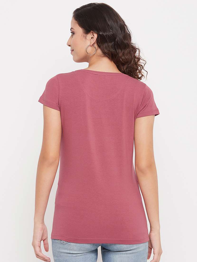 round neck printed regular tee - 18387076 -  Standard Image - 3