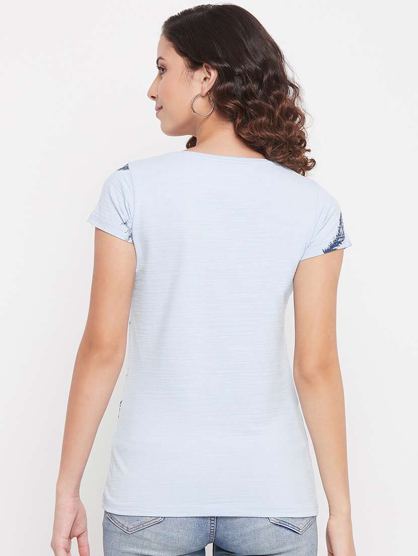 round neck printed regular tee - 18387078 -  Standard Image - 3