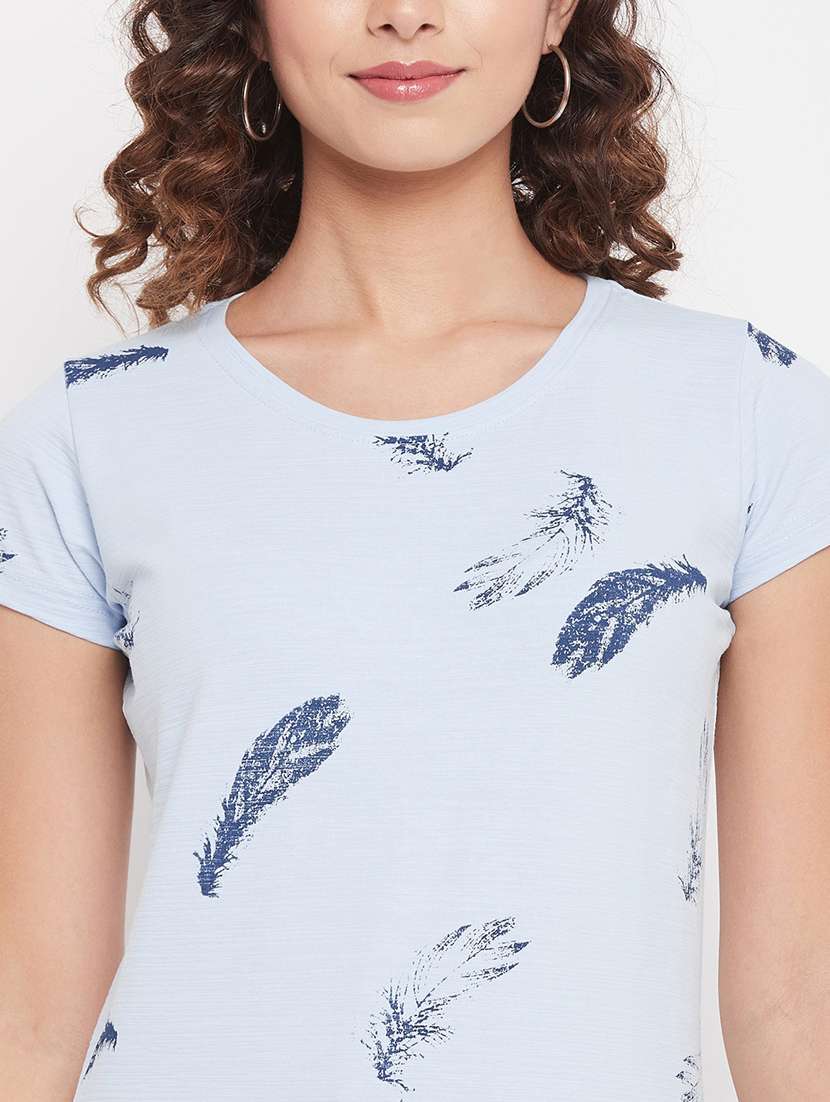 round neck printed regular tee - 18387078 -  Standard Image - 5