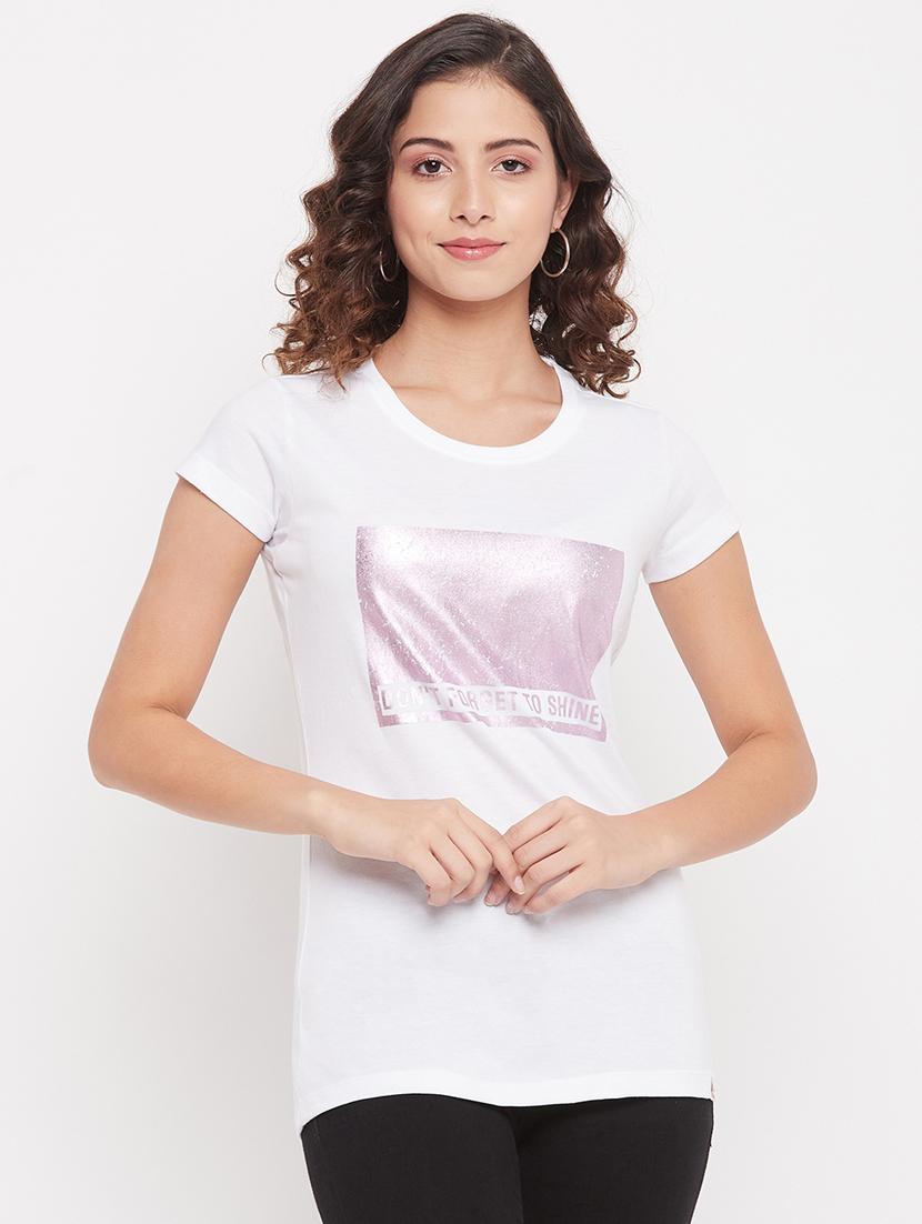 round neck printed regular tee - 18387080 - Zoom Image - 0